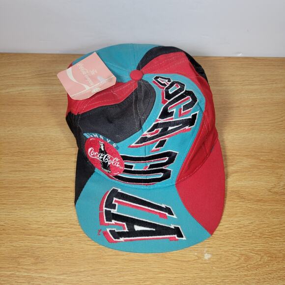 Vintage Rare Coca Cola 1994 Coke Drew Pearson Soda Promo Swirl Hat Snapback - Picture 15 of 15